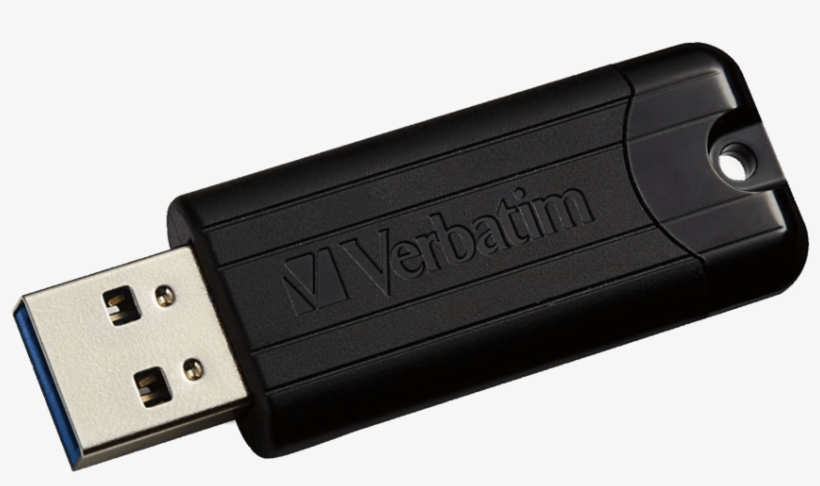 Pen Drive Png Download - Verbatim Store 'n' Go Pin Stripe Drive 128 Gb Flash, transparent png #3597677