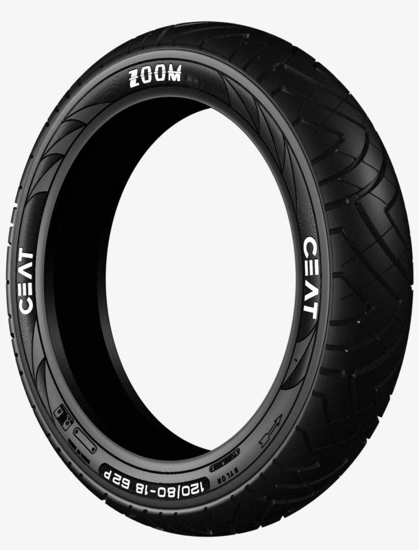 Ceat Zoom 100/90 R 17 Tubeless 56 P Rear Two-wheeler - Tire, transparent png #3597816