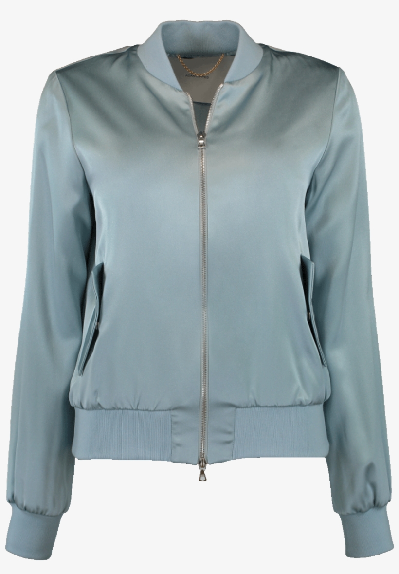 Loading Zoom - Adam Lippes Silk Charmeuse Bomber Jacket, transparent png #3598244