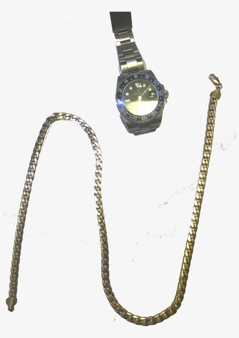 Gold Cuban Link - Gold, transparent png #3598824