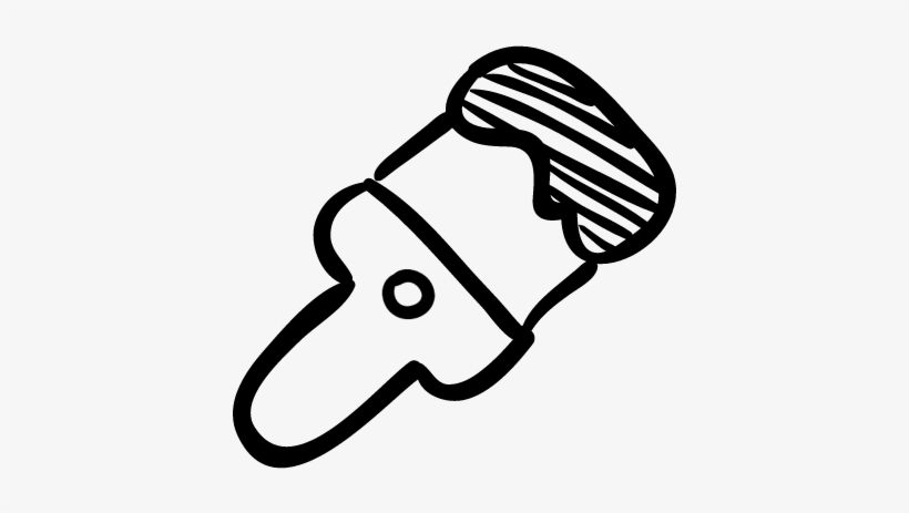 Paint Brush Hand Drawn Tool Vector - Brush, transparent png #3599255