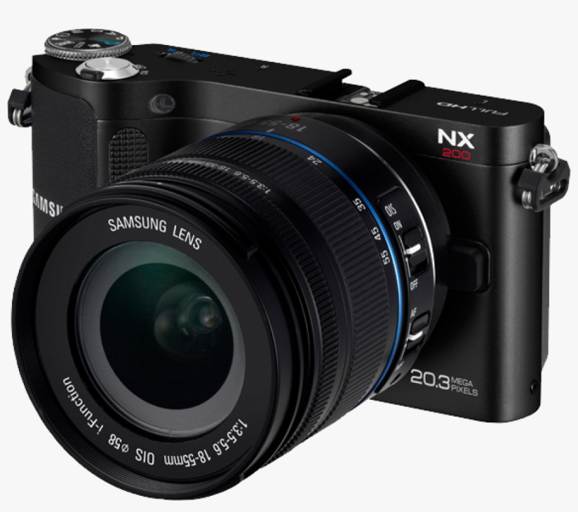 Photo Camera Png Image - Samsung Nx 200, transparent png #360226
