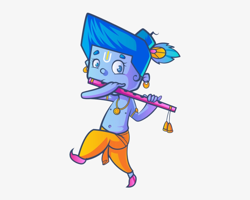 "may Lord Krishna - Cute Cartoon Images Of Krishna, transparent png #360370