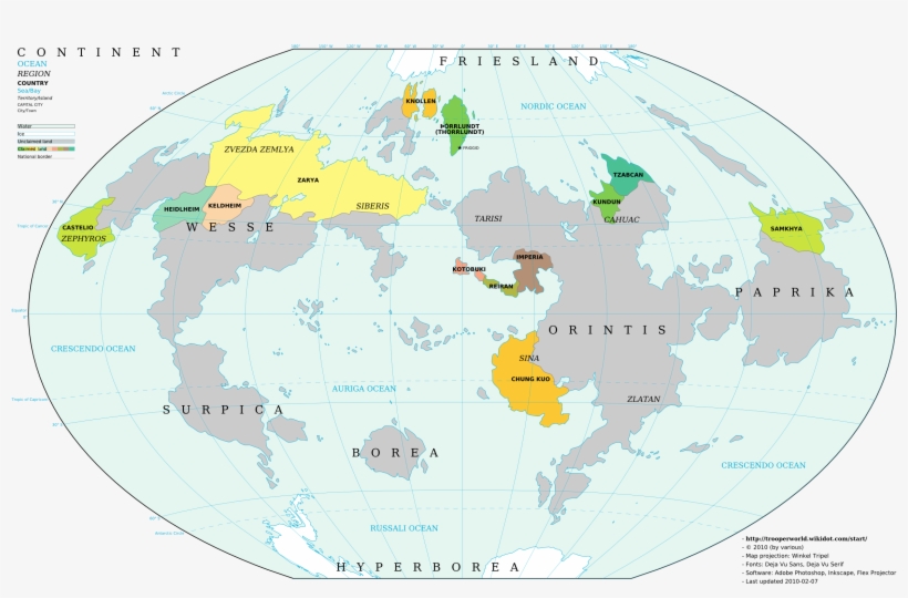 Detailed - Map Of The World 360, transparent png #360507