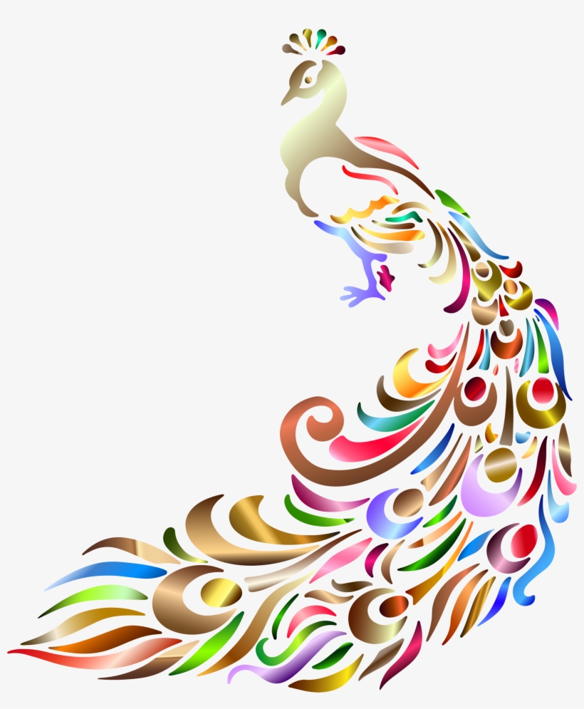 Peacock Design Hd Png, transparent png #360551