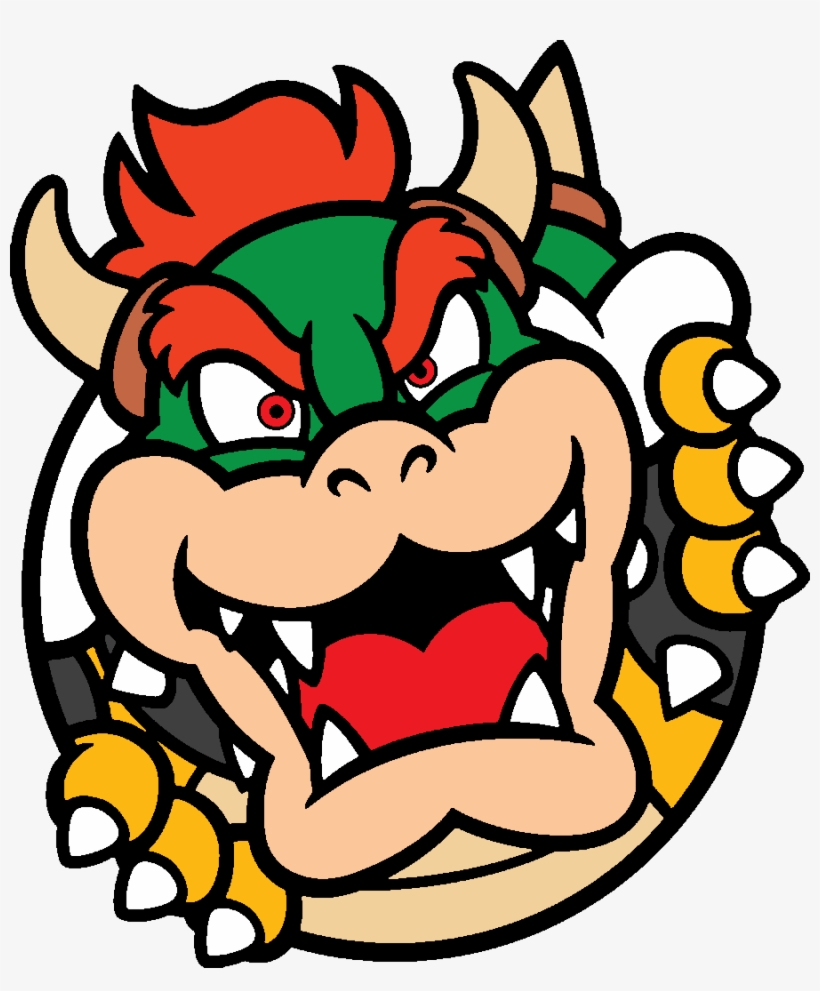 Vintage Videos, Vintage Video Games, Super Mario Brothers, - Bowser Icon Nintendo Switch, transparent png #360651