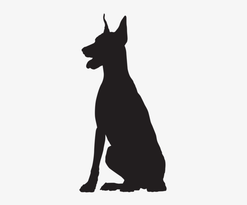 Vector Transparent Library Doberman Silhouette Png - Doberman Silhouette Png, transparent png #360676