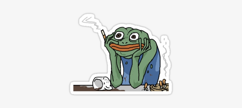 Free Library Stress Stickers Pinterest - Stress Pepe, transparent png #360758