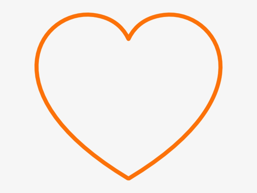 Orange Heart Clipart Png For Web, transparent png #360840