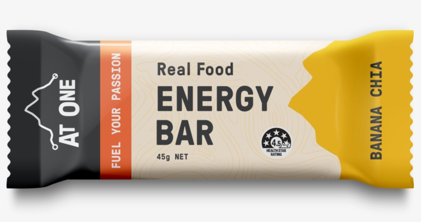 Banana Chia At One Real Food Energy Bar - One Real Food Energy Bars - Banana Chia - Buy In Bulk, transparent png #360888
