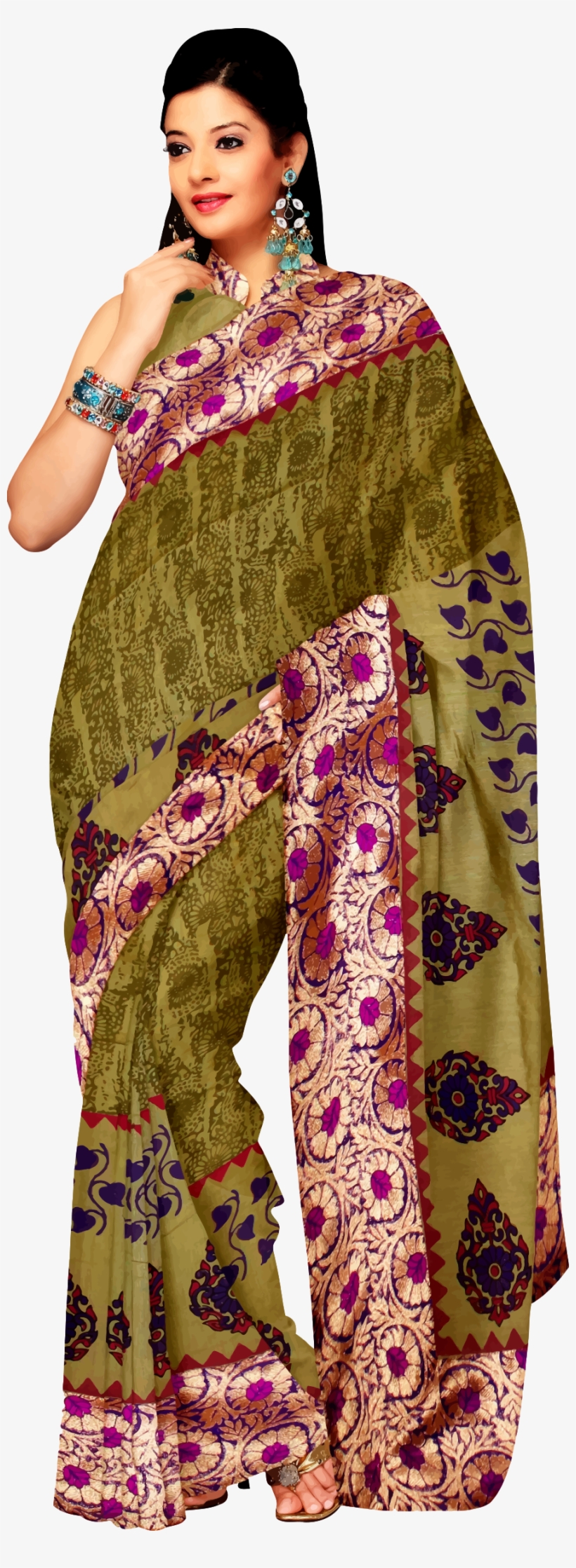 Saree Clipart Tiranga, transparent png #361099