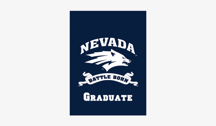 Wolf Pack Battle Born Graduation 13" X 18" Garden Flag - Fanmats Collegiate Ncaa University Of Nevada Doormat, transparent png #361203
