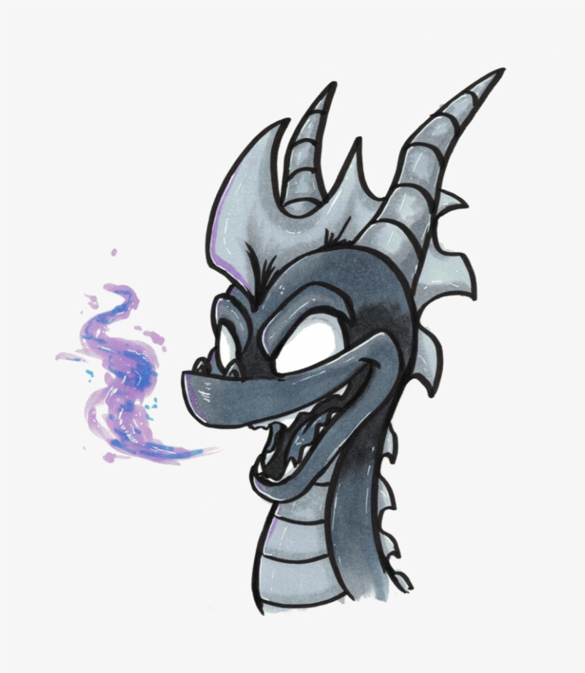 Classic Dark Spyro By Icelectricspyro On Deviantart - Deviantart Dark Spyro, transparent png #361244