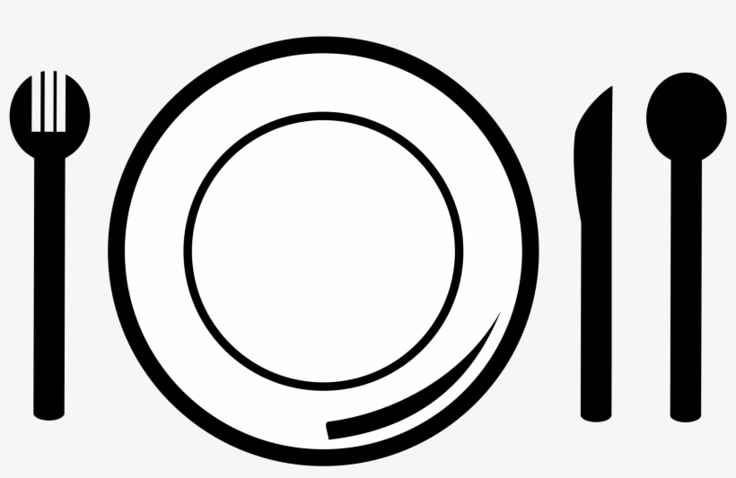 Images For Fork Clip Art Png - Food Plate Clip Art, transparent png #361541