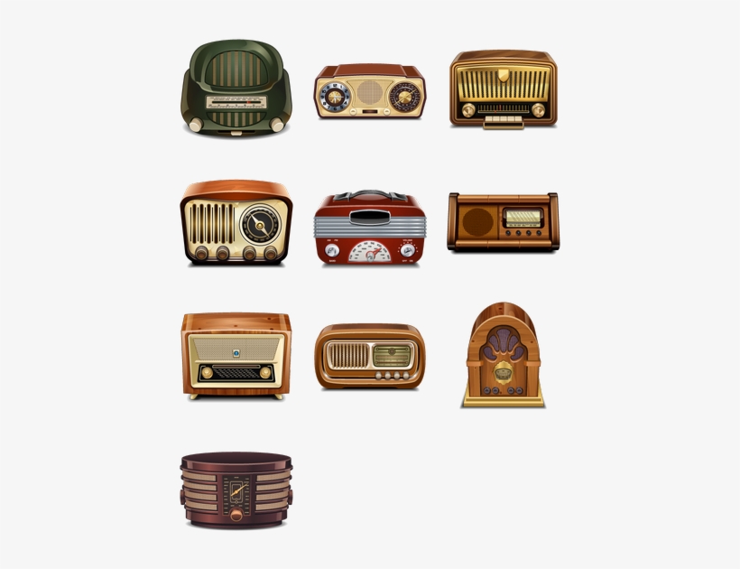 Search - Retro Radio Vector Png, transparent png #361864