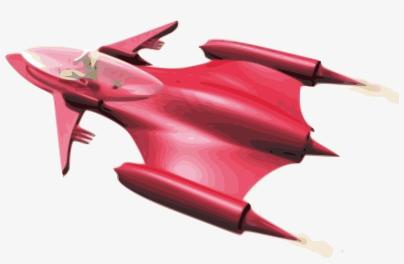 This Free Icons Png Design Of Red Scifi Rocket, transparent png #362131