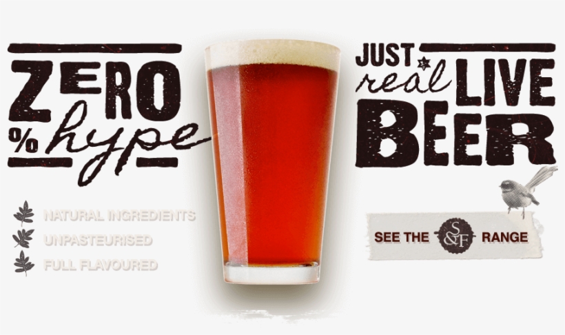 Natural Ingredients, Unpasteurised And Full Flavoured - New Zealand Craft Beer Ads, transparent png #362378