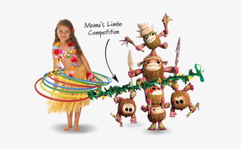 Moana Limbo And Hula Hoops - Disney Moana Hei Hei Plush Doll, transparent png #362418