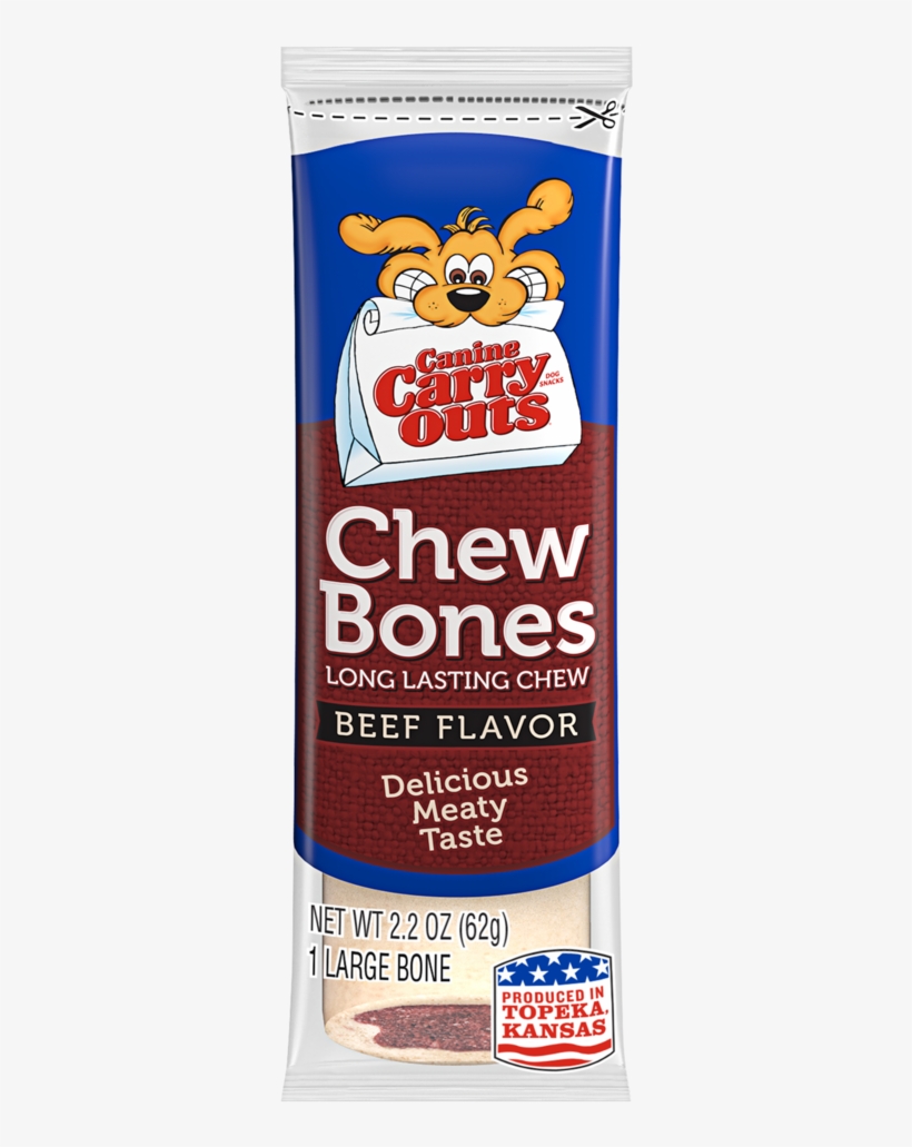 Canine Carry Outs Chew Bones Beef Flavor Long-lasting, transparent png #362635