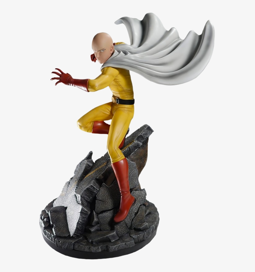 One-punch - One Punch Man 1/4 Scale Statue: Saitama, transparent png #362698