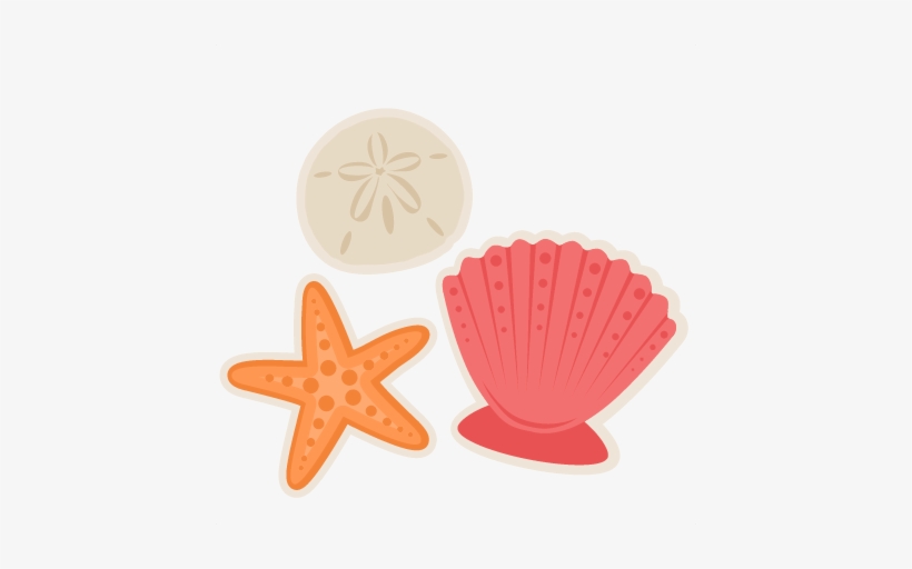 Lovely Clipart Seashell Seashell Shell Clip Art Black - Sea Shells On A Beach Clipart, transparent png #362778