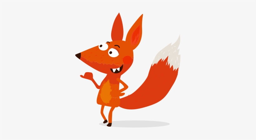 Footer-fox - Fox And The Sheep, transparent png #363035