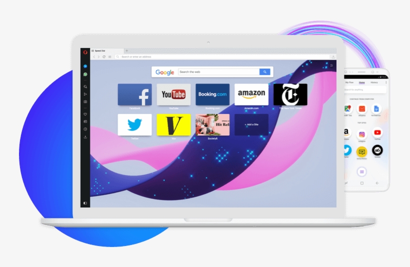 Download Opera Browser For Windows - Flow And Opera Touch, transparent png #363143