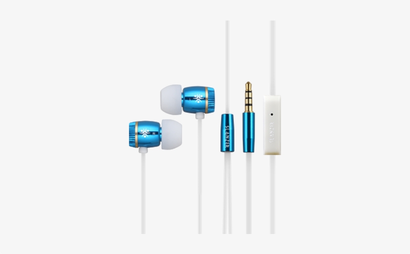 Mobile Earphone Transparent Images Png - Slanzer Szen206 In The Ear Headphone (blue), transparent png #363162