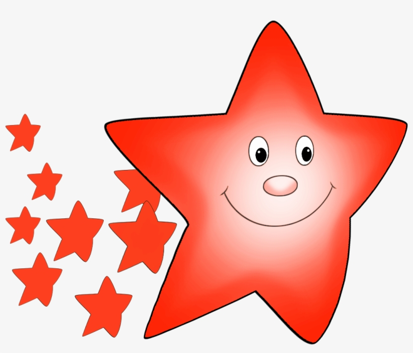 Stars Clipart Comet - Red Stars Clipart, transparent png #363343