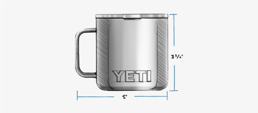 Yeti Rambler Tumblers/colster/low Ball Powder Coated - Yeti Coffee Mug, transparent png #363698