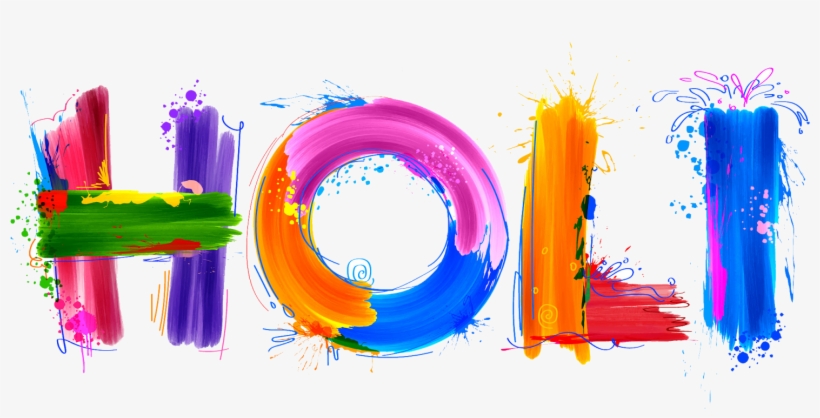 Trending Happy Holi Greetings In English-happy Holi - Happy Holi Word Png, transparent png #364105