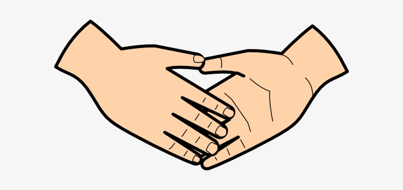 Handshake Clip Art - Hold Hands Clipart Black And White, transparent png #364171