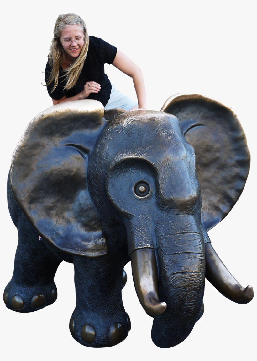 Sitting Elephant Png Image - Elephant, transparent png #364377