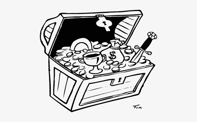 Treasure Chest - Cartoon Treasure Chest, transparent png #364542