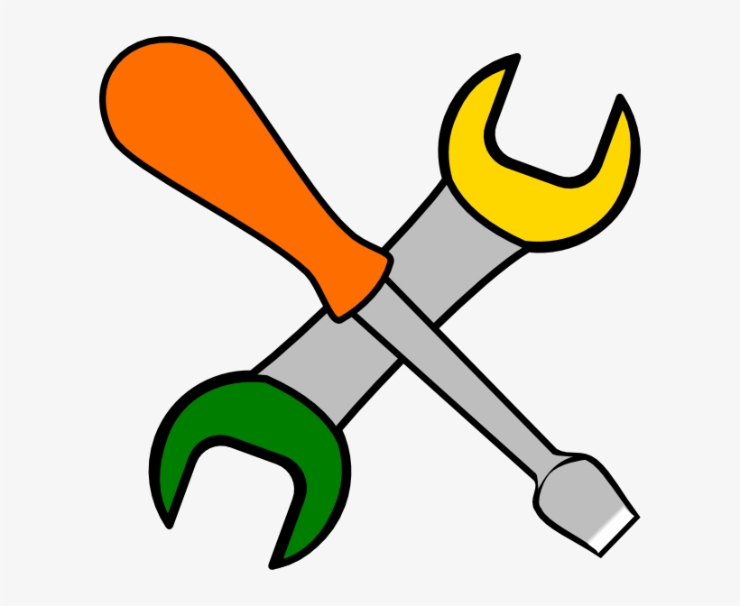 Coloured Tools Clip Art At Clker Com - Tools Clip Art, transparent png #364673