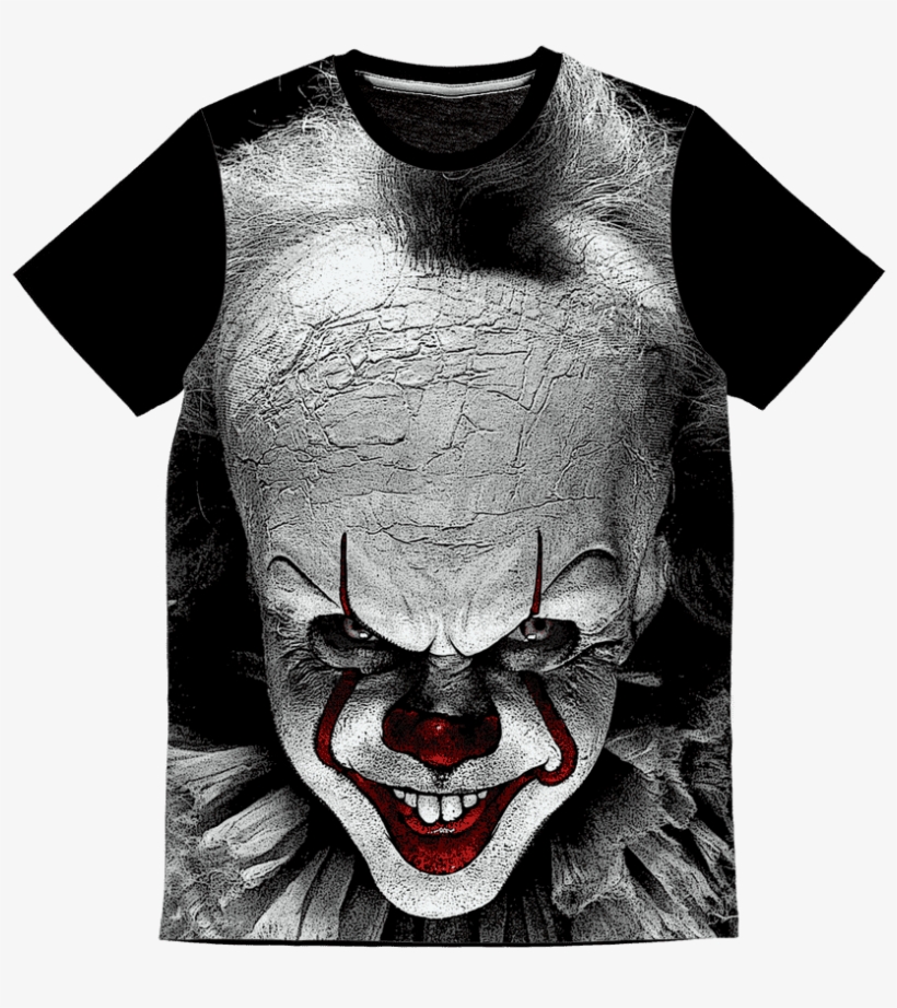Pennywise Face ﻿classic Sublimation Panel T-shirt - New It Movie Teeth, transparent png #364754