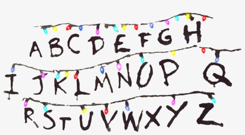 Strangerthings Lights Letter Letters - Calligraphy, transparent png #364869