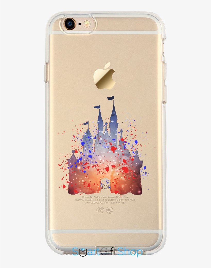 Splatter Art Disney Castle Style Fan Art Disney Plain - Iphone 6s Case, Iphone 6 Case, Esr One Piece Bumper, transparent png #365030