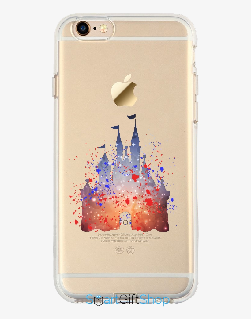 Splatter Art Disney Castle Style Fan Art Disney Plain Iphone 6s Case Iphone 6 Case Esr One Piece Bumper Free Transparent Png Download Pngkey