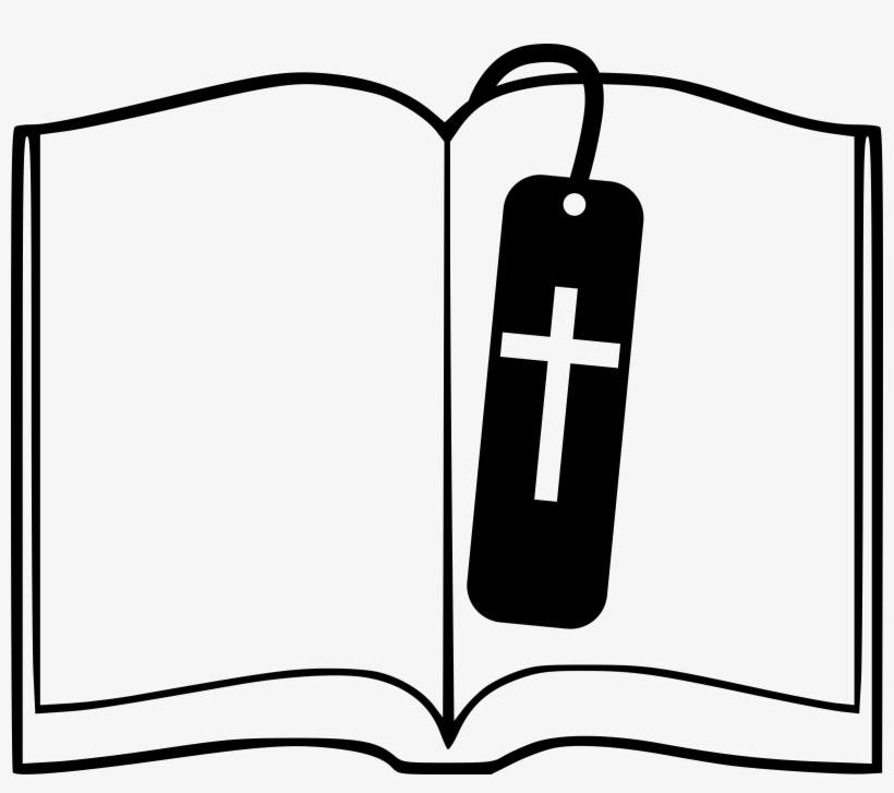 Globe Clipart Bible - Black And White Bible Png, transparent png #365339