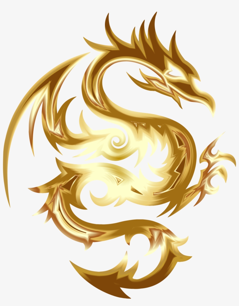 Chinese Dragon Gold Computer Icons Fenghuang - Dragon With No Background, transparent png #365379