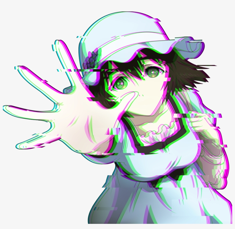 Glitchanime Glitch Anime Helpme Help Cute Colors Glitch - Anime Glitch, transparent png #365508