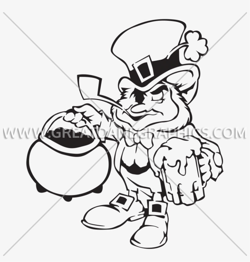 Leprechaun Pot Of Gold - Cartoon, transparent png #365810