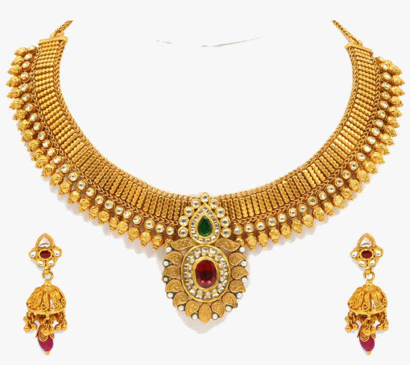 Graphic Royalty Free Stock Jewellery Mart - Gold Jewellery Necklaces Png, transparent png #365843