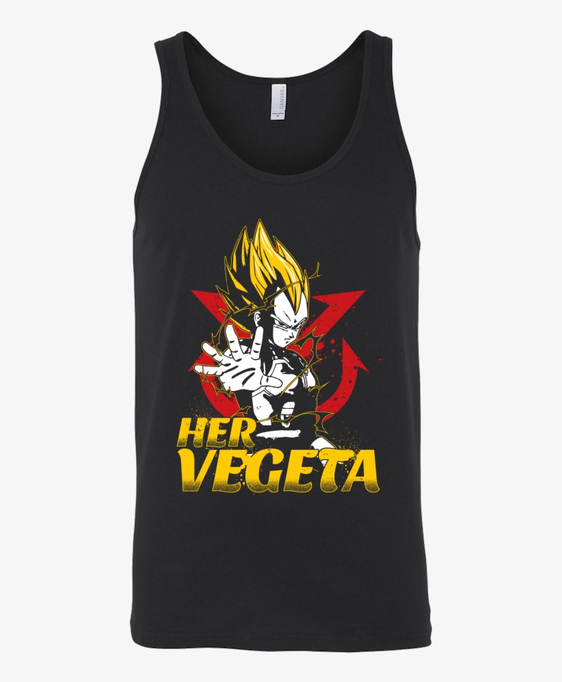 Super Saiyan Her Vegeta Unisex Tank Top T Shirt - Day Of The Dead Cat Shirts, transparent png #365868