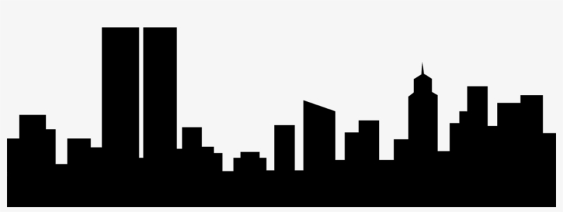 Skyscraper Clipart Transparent - Black And White Buildings Clipart, transparent png #366017