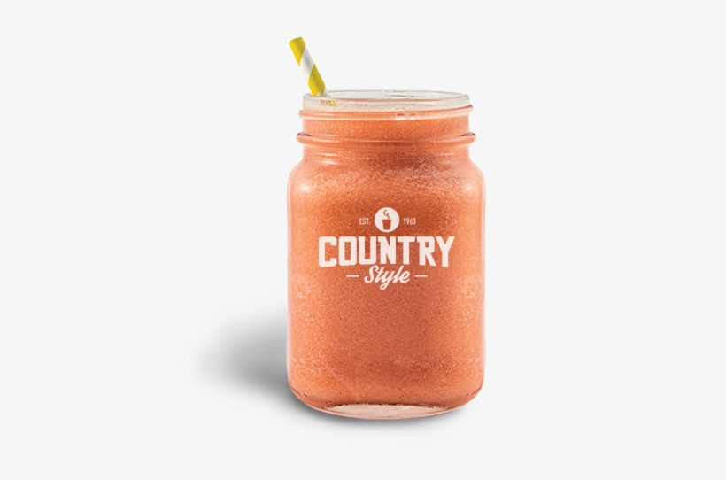 Strawberry Smoothie - Smoothie Mason Jar Png, transparent png #366208