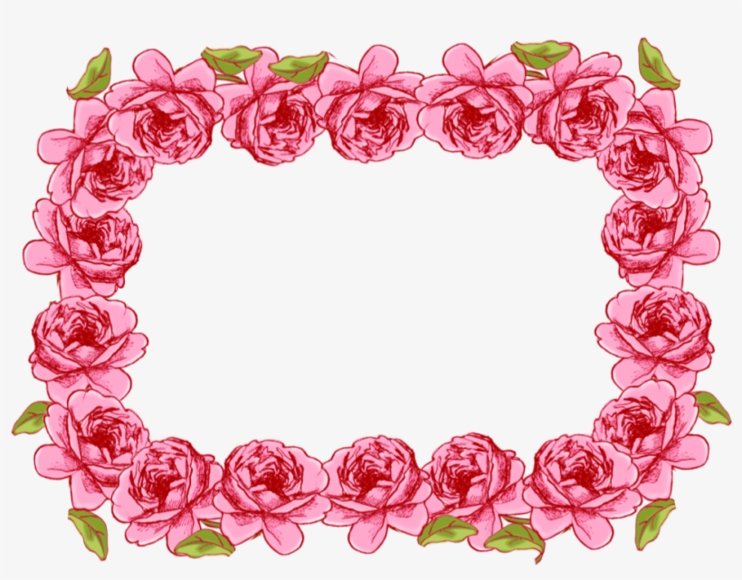 Png Royalty Free Library Garland Vector Frame - Pink Vintage Frames Png, transparent png #366268