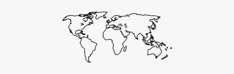 World Map Temporary Tattoo - Map Of The World Outline Tattoo, transparent png #366819