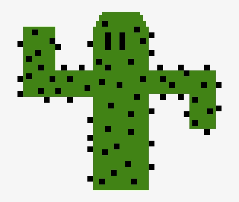 Pixel Cactus - Cross, transparent png #367018